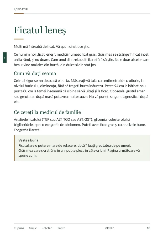 Pagina 18: ficatul leneș